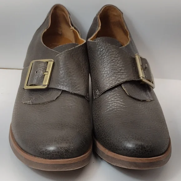 Korks by Kork Ease Grey Little Leather Monk Strap Booties l  size 8 M - Picture 6 of 14